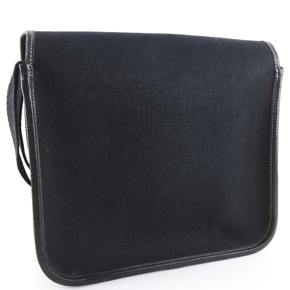 HERMES Shoulder Bag canvas black Buenaben Women  d