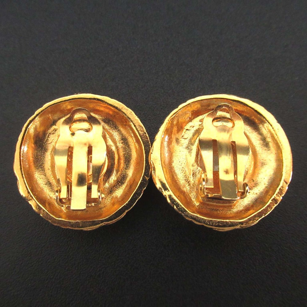 Chanel Coco Mark Faux Pearl Clip Earrings