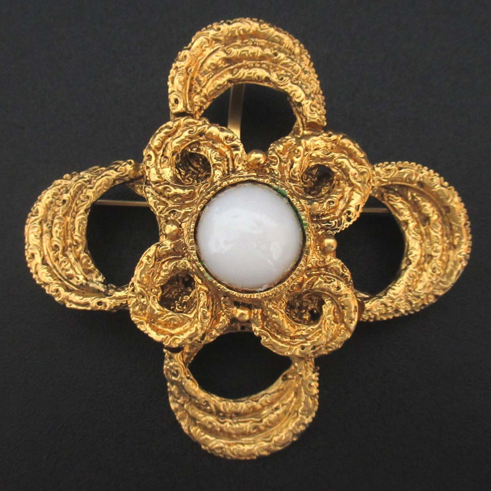 Yves Saint Laurent   Pearl Brooch