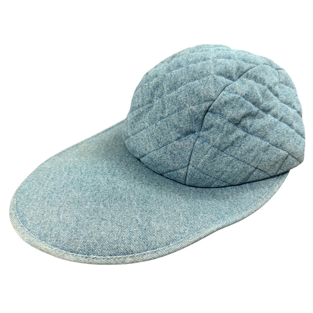 Chanel Matelassé Denim Cap
