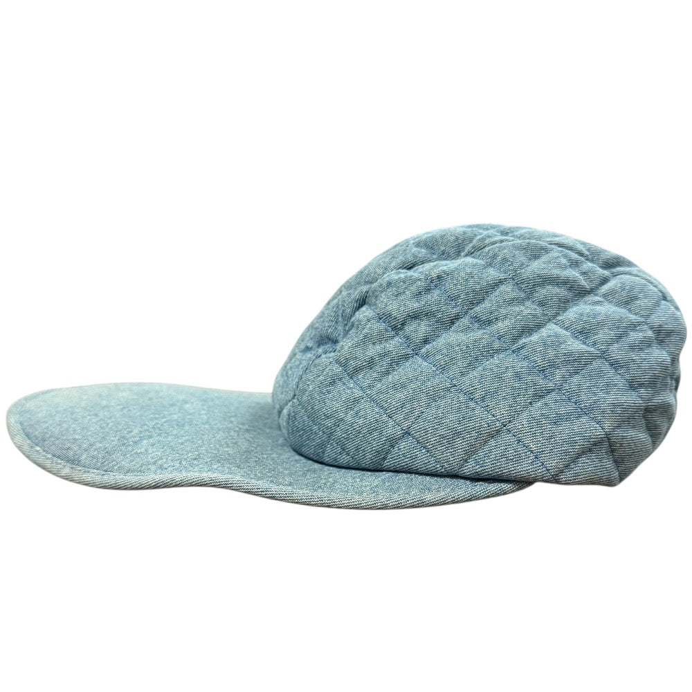 Chanel Matelassé Denim Cap