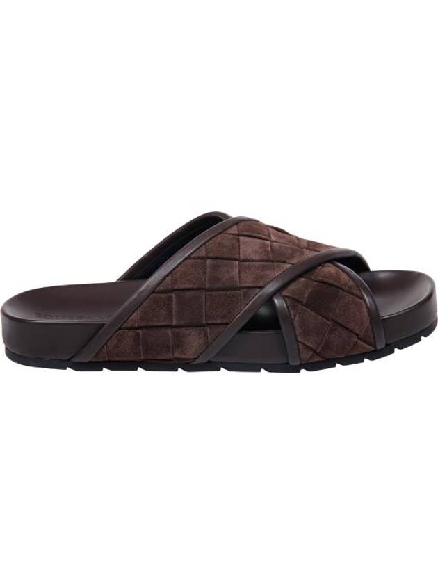 Luxury Bottega Veneta Tarik Suede Sandals Fondant