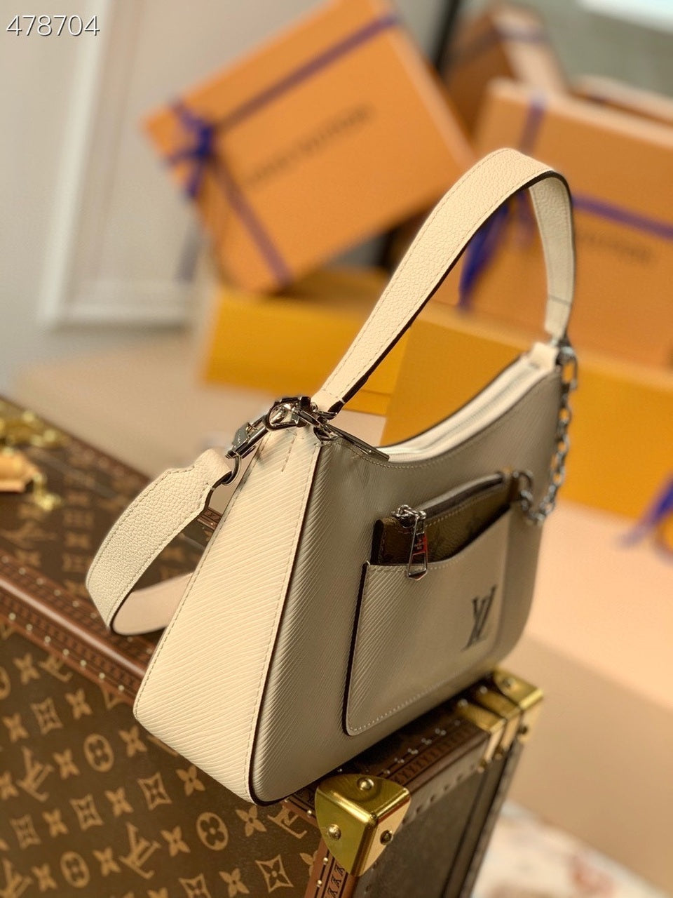 Top Quality Marelle Epi White For Women, Womens Handbags, Shoulder And Crossbody Bags 9.8in/25cm Top Quality M80688