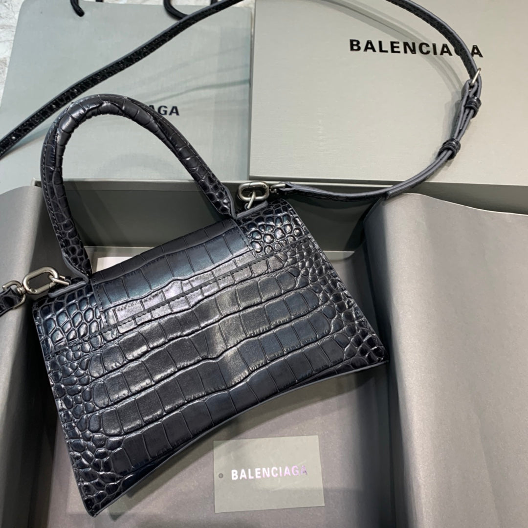 Top Quality Hourglass Small Handbag In Dark Grey, For Women,  Bags 9in/23cm 5935461LR6Y1309
