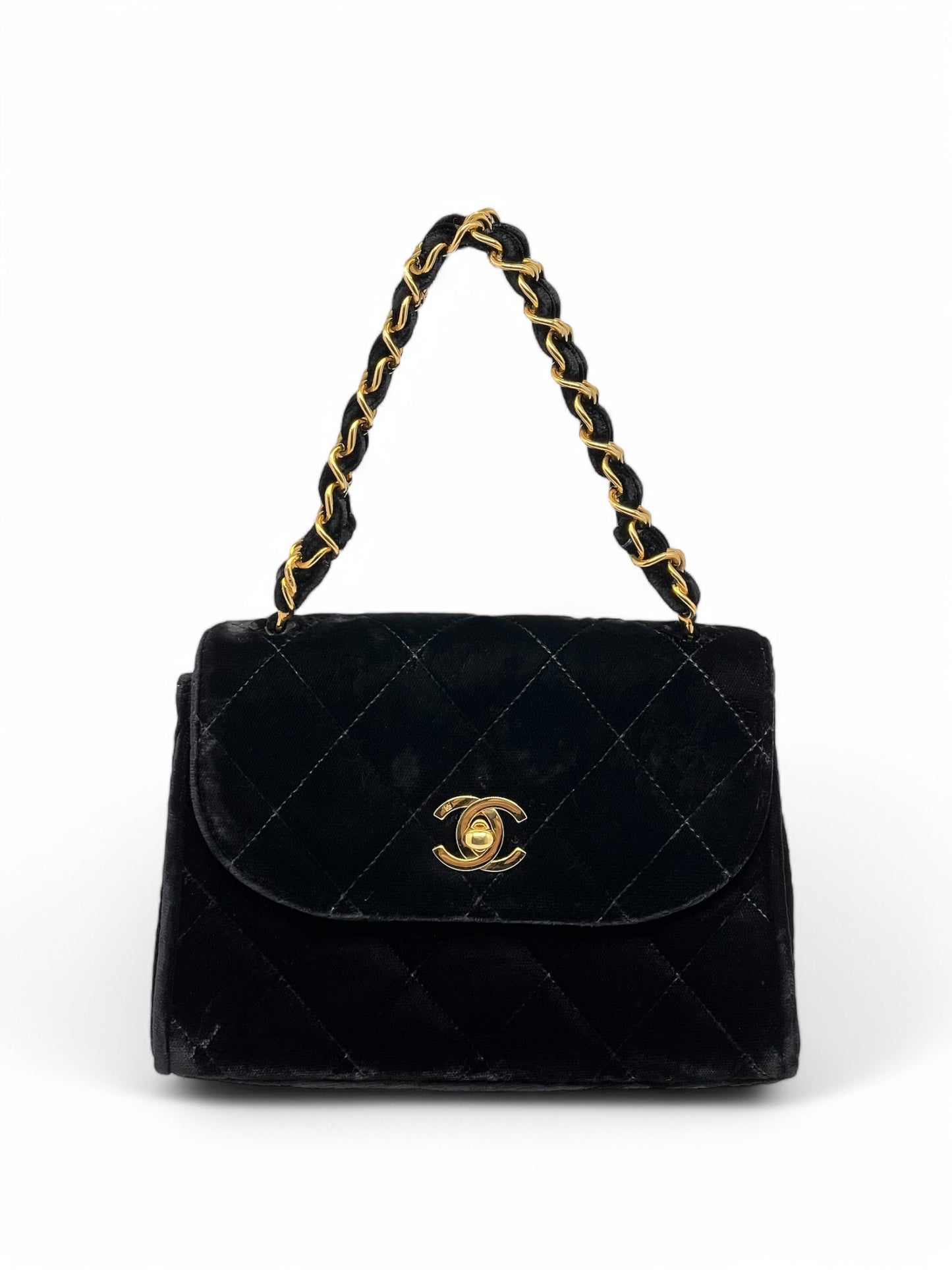 Chanel - Sac à rabat en velours