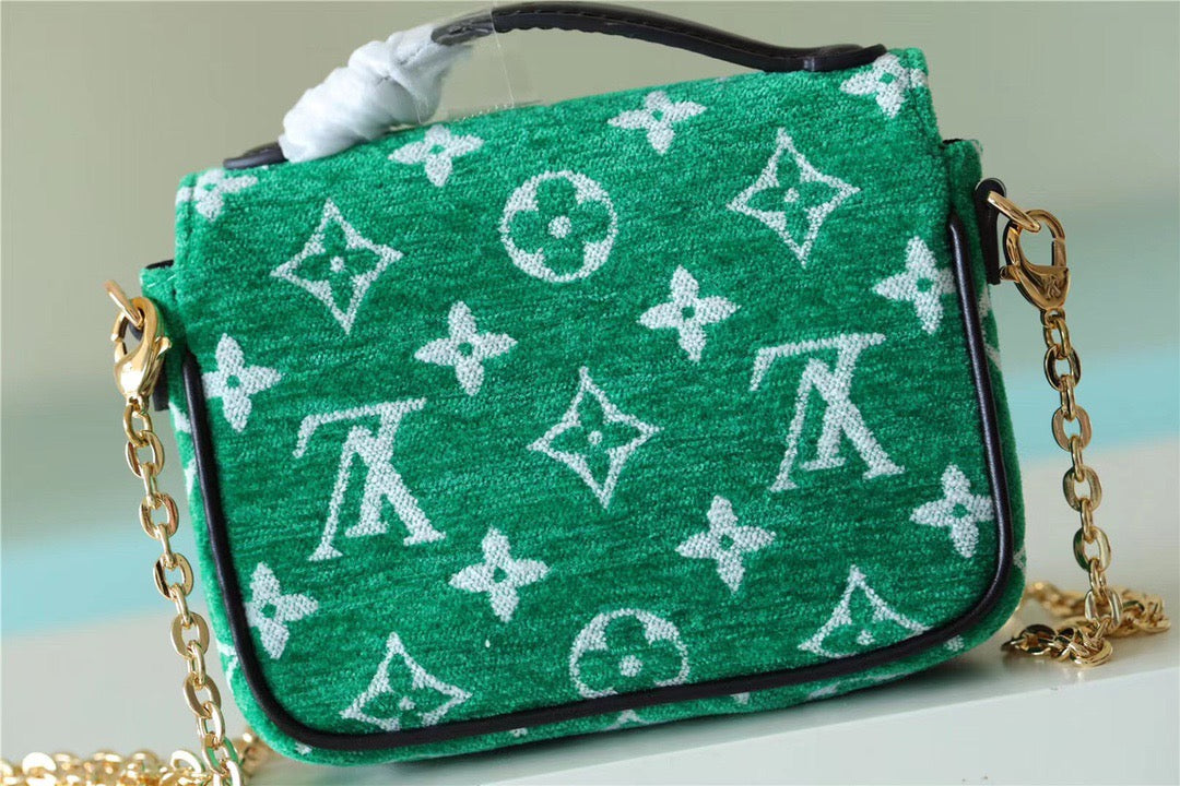Top Quality Micro Metis Monogram Jacquard Green For Women, Womens Handbags, Shoulder And Crossbody Bags 5.5in/14cm Top Quality M81127