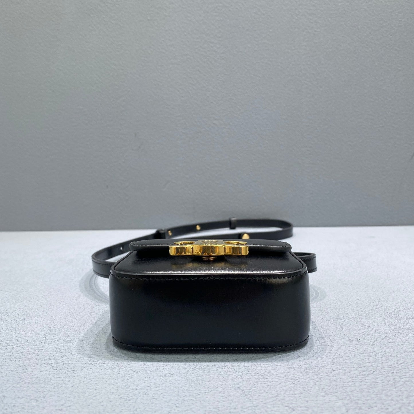 Top Quality Teen Triomphe Bag Black For Women 7in/19cm 188423BF4.38NO
