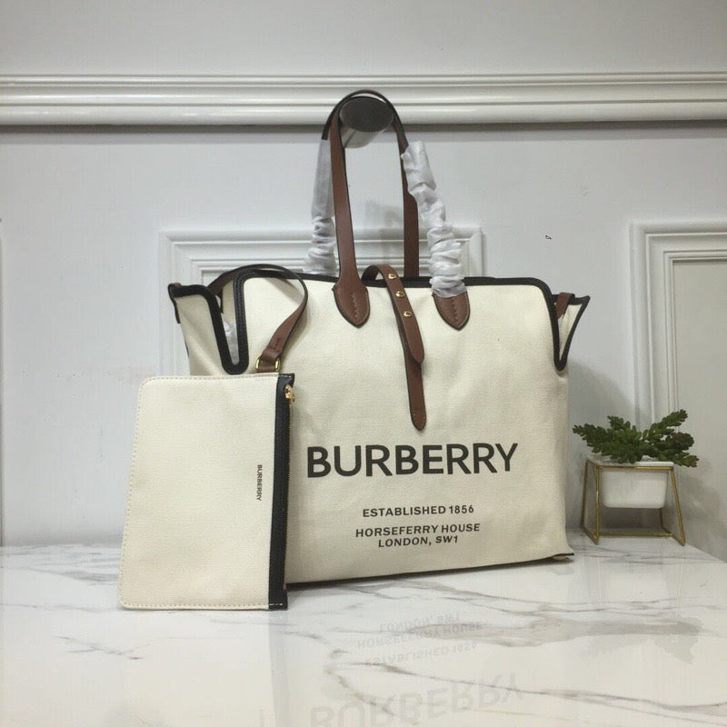 Top Quality The Large Soft Cotton Canvas Belt Bag Brown For Women, Women’s Bags 16.5in/42cm