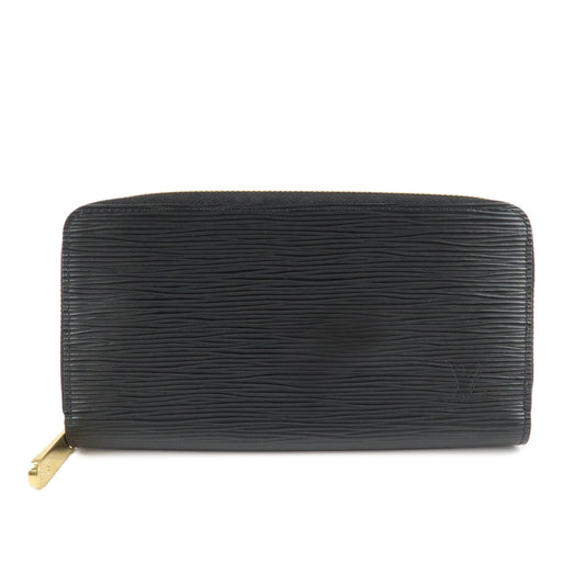 Louis Vuitton Epi Leather Zippy Around Wallet Noir Black M61857  d