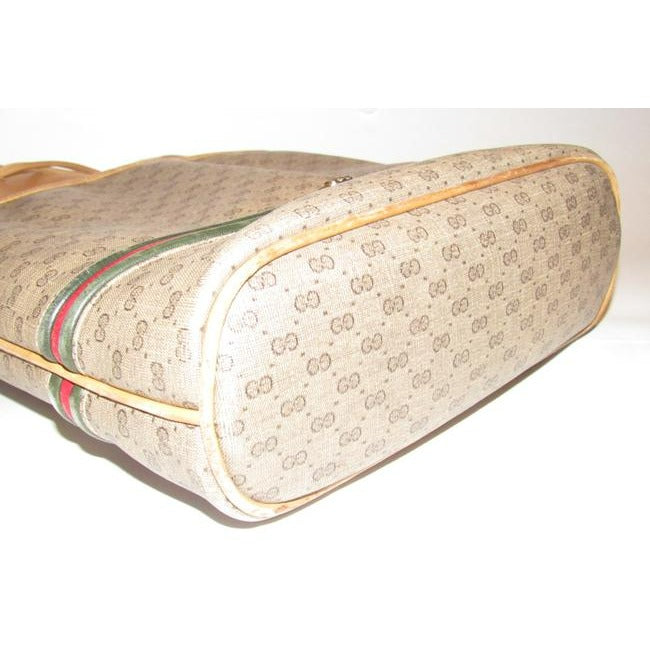 ! Gucci   Camel Leather With Red And Green Bold Gold Gg Horse Bit Center