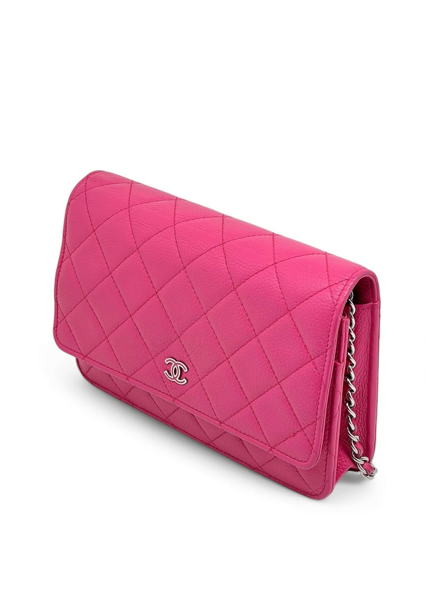 Chanel - Wallet en chain fuchsia