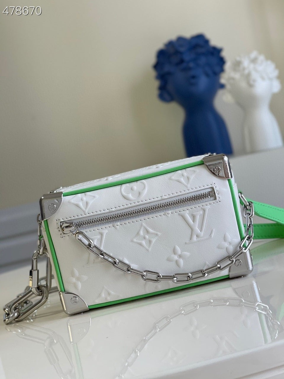 Top Quality Mini Soft Trunk White For Women, WoBags, Shoulder And Crossbody Bags 7.1in/18cm Top Quality