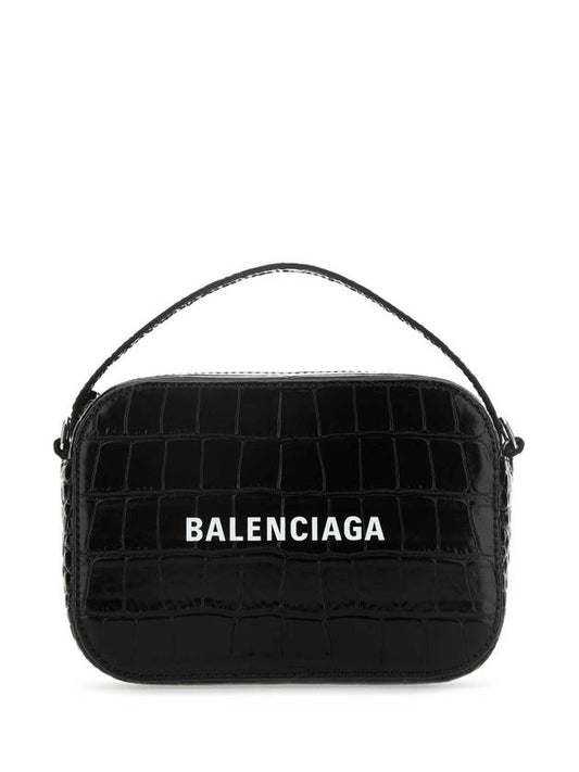 Luxury Balenciaga Trending 2025 Logo Camera Cross Bag Black