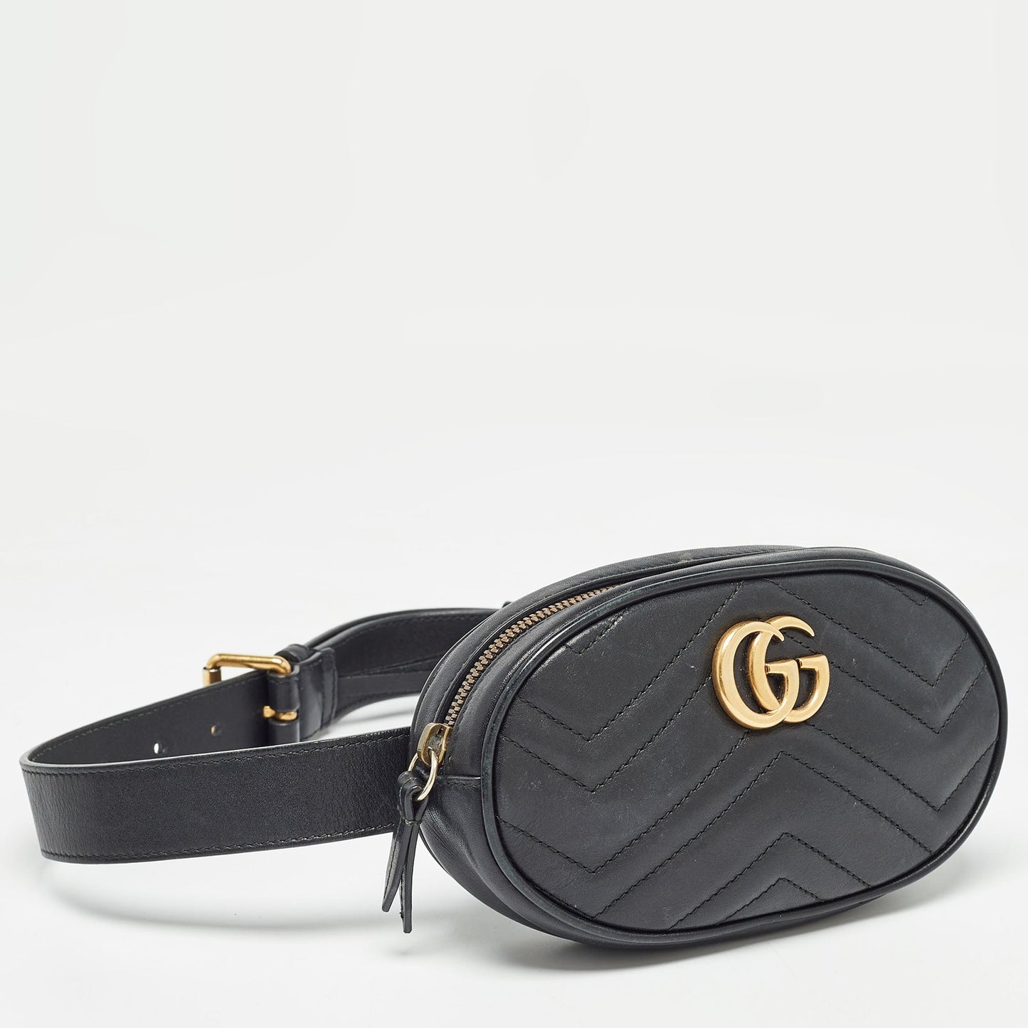 Gucci  Matelass&eacute; Leather Mini Gg Marmont Belt Bag