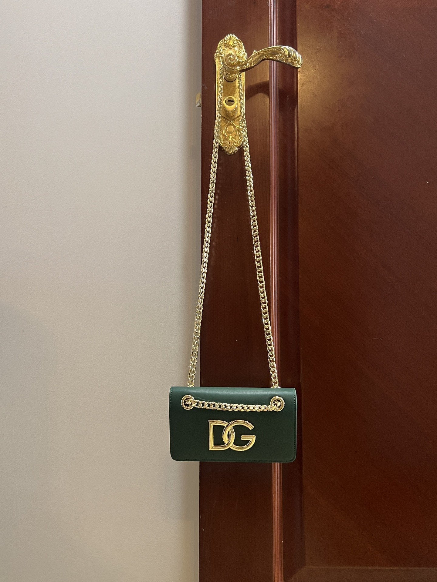 Top Quality Polished 3.5 Phone Bag Green For Women 7.3in/19cm Top Quality