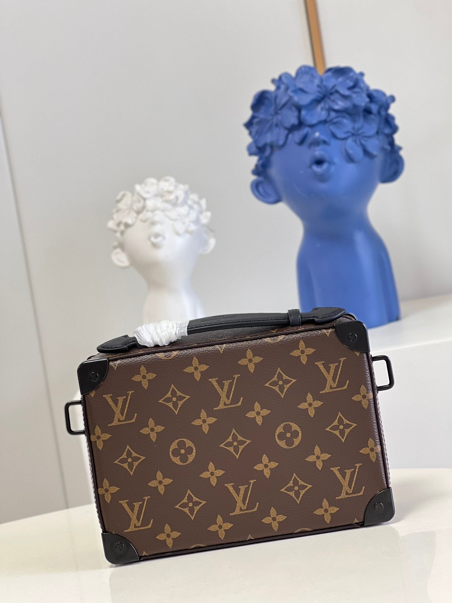 Top Quality Handle Soft Trunk Monogram Macassar Canvas For Men, Bags 8.5in/22cm Top Quality M45935