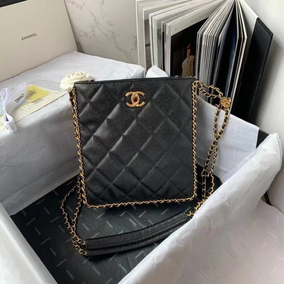 CHLSmall Shopping Bag Black For Women, Women’s Bags 9.1in/23cm AS3470 B08850 94305