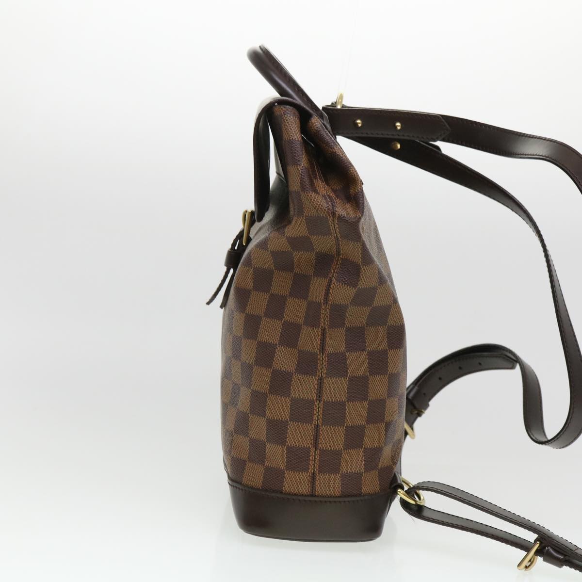 LOUIS VUITTON Damier Ebene Soho Backpack N51132 LV Auth 39322