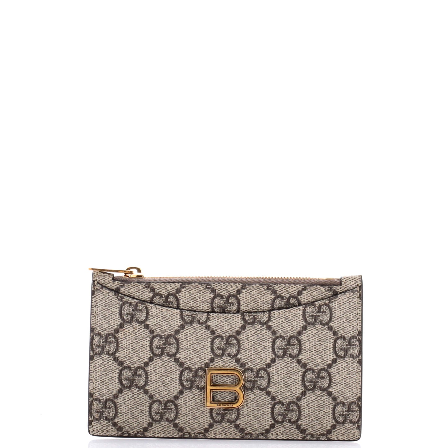 x Luxury Balenciaga Trending 2025 The Hacker Project Zip Card Case GG Coated Canvas