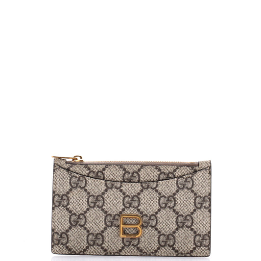 x Luxury Balenciaga Trending 2025 The Hacker Project Zip Card Case GG Coated Canvas