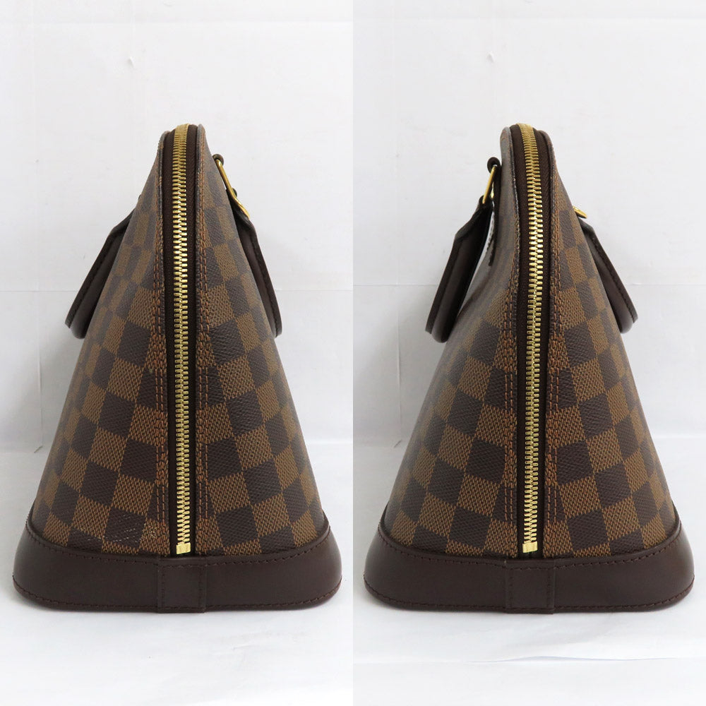 Louis Vuitton Alma N51131 Damier Evene HandBag Brown G    Leather