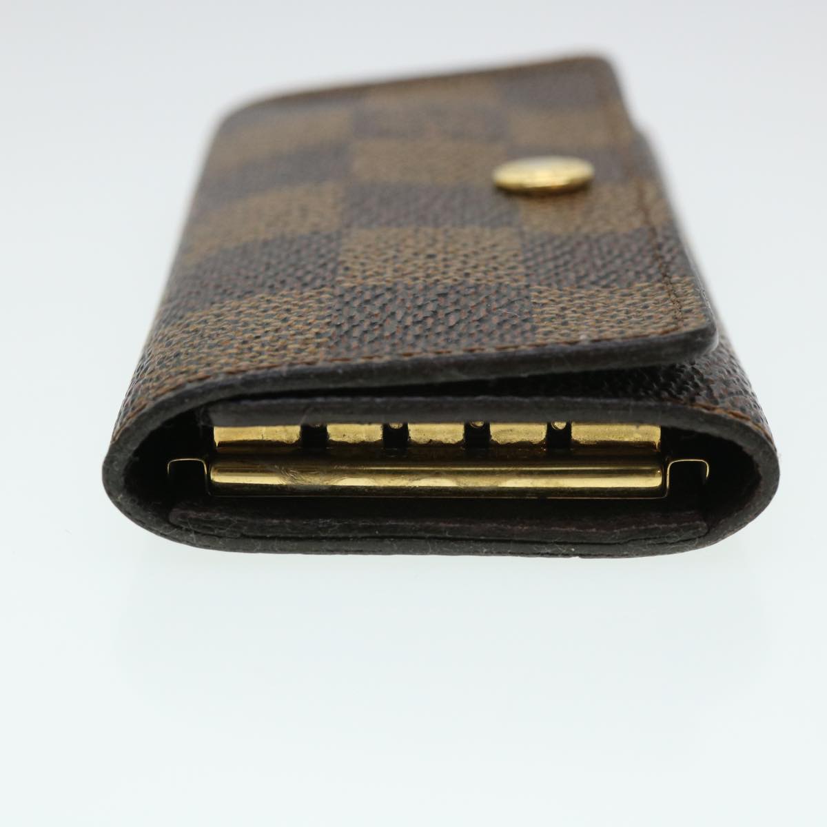 LOUIS VUITTON Damier Ebene Multicles 4 Key Case N62631 LV Auth 39594