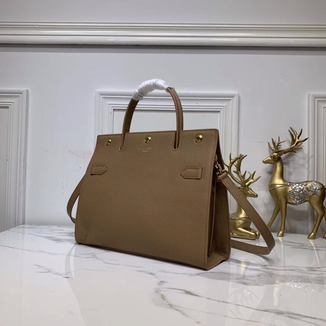 Top Quality Small Title Bag With Pocket Detail Brown For Women, Bags 11.8in/30cm