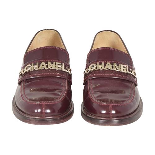 Chanel Burgundy Loafers