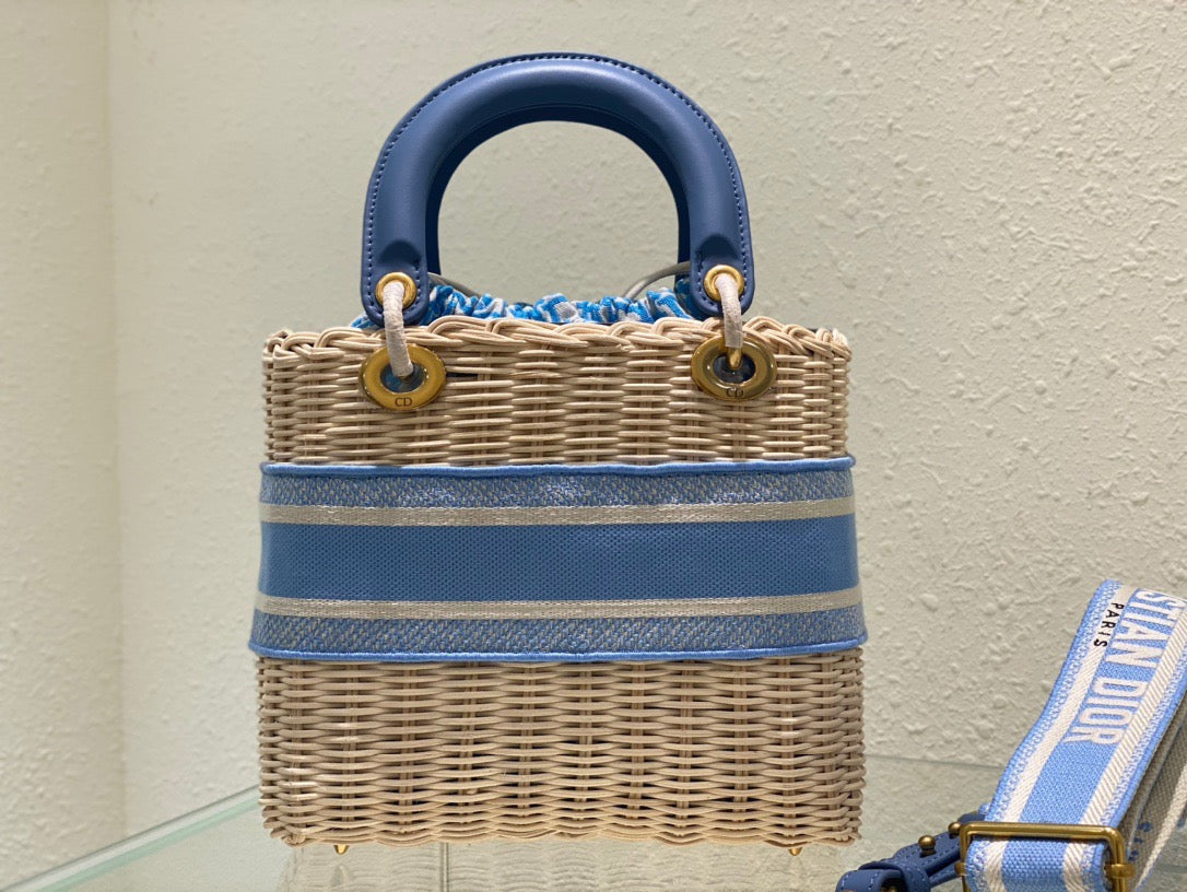Top Quality Mini Lady Bag Blue, For Women, Womens Handbags 17cm/6.5in CD M0505OMVD_M808
