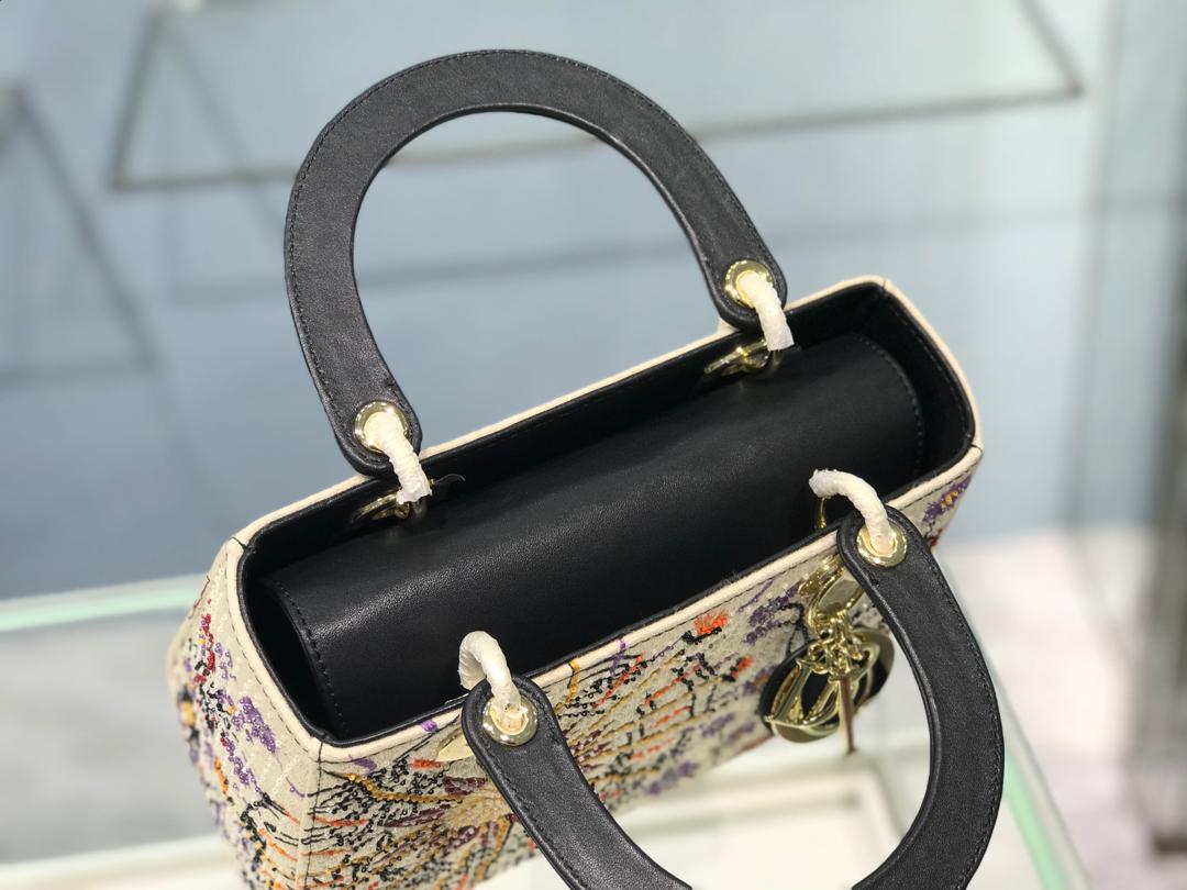 Top Quality MeTop Qualityum Lady JarTop Qualityn De MiTop Quality Bag Multicolor Beige For Women 9.5in/24cm CD
