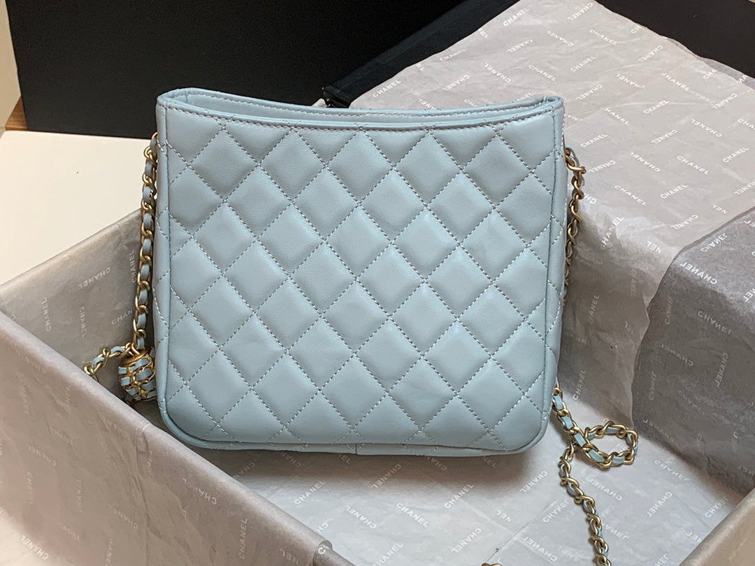 CHLHobo Handbag Light Blue Bag For Women 16cm/6in