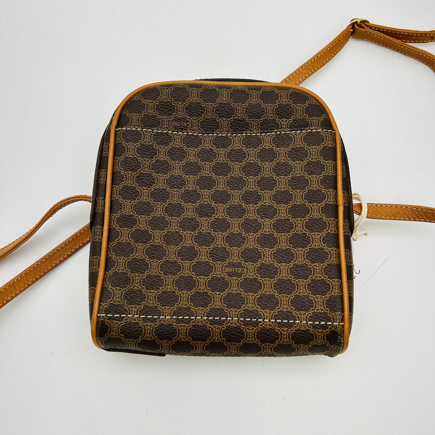 Luxury CELINE Macadam Blason Front zipper Crossbody Shoulder bag WD228493