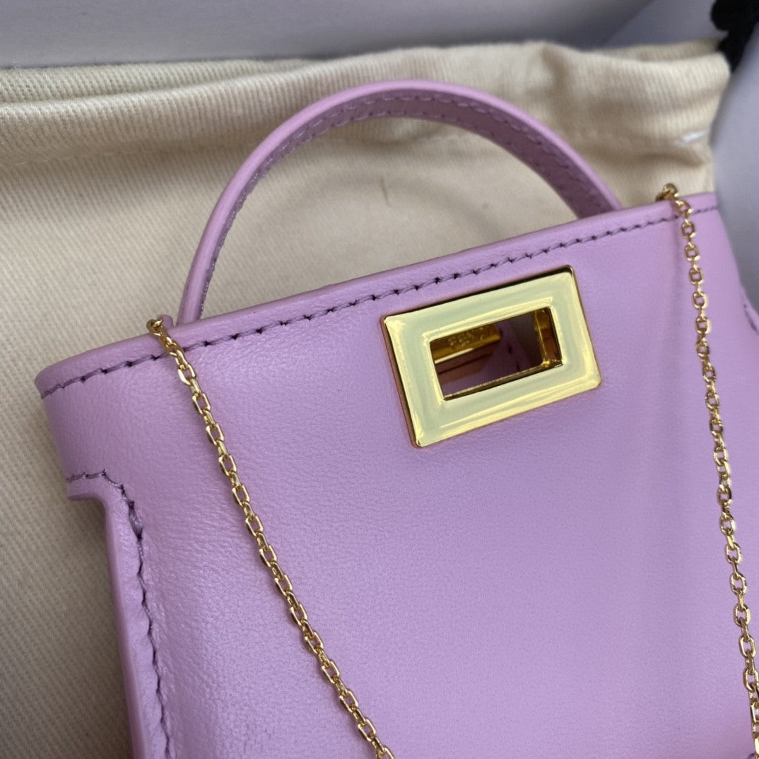 Top QualityTop Quality Nano Peekaboo Charm Crossbody Pink Bag For Woman 12cm/4.5in