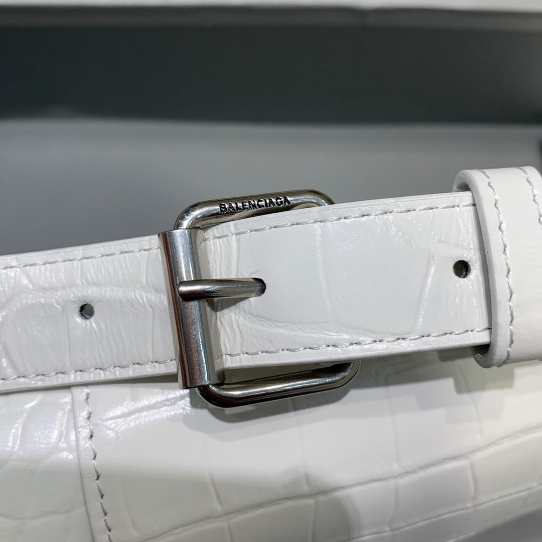 Top Quality Downtown XS Shoulder Bag In White, For Women,  Bags 10in/25cm