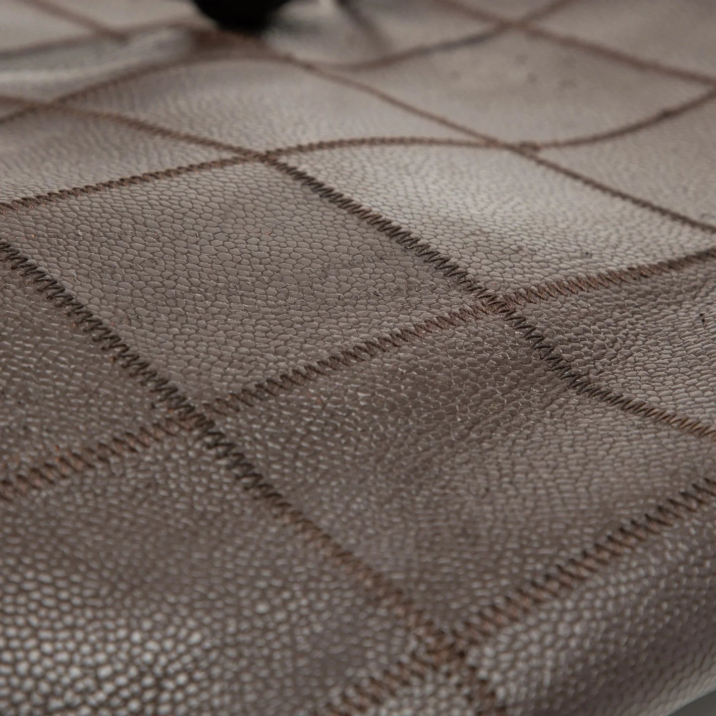 Brown Chanel Chocolate Bar Stitched Caviar Tote