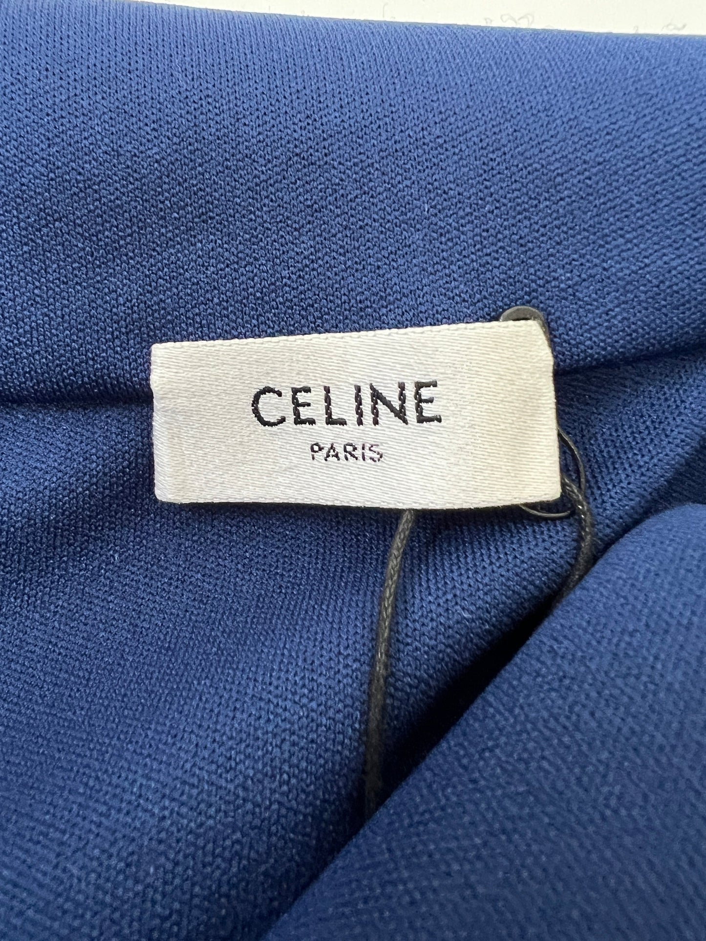 Celine Blue Two-Piece Tracksuit Set with Logo and Stripe Trim Size XS/S (UK 8/10) RRP 2100£