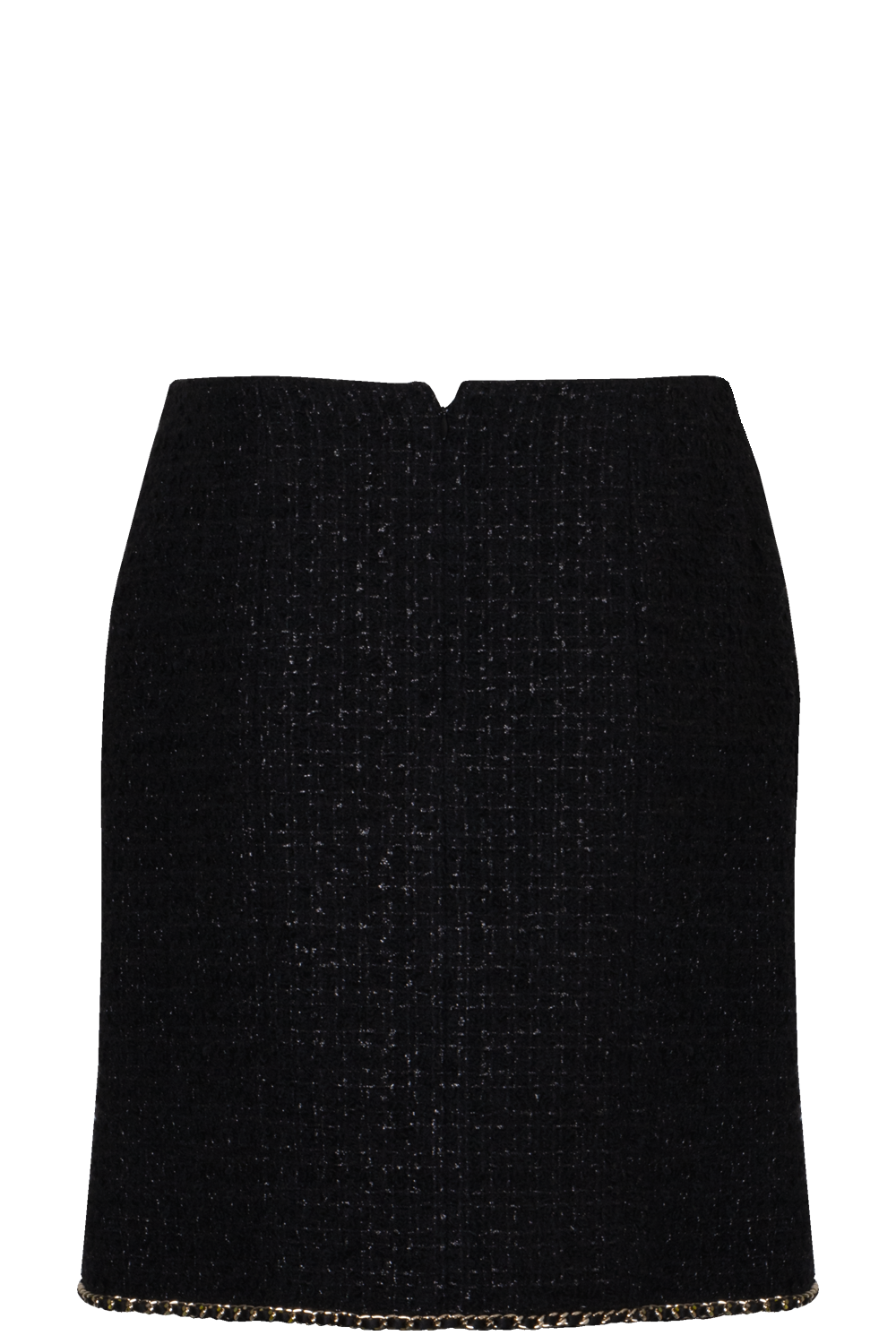 CHANEL Tweed Skirt Black