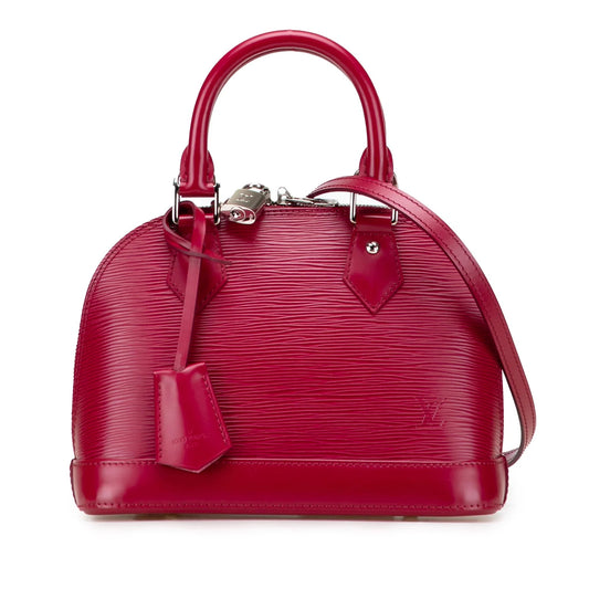 Pink Louis Vuitton Epi Alma BB Satchel