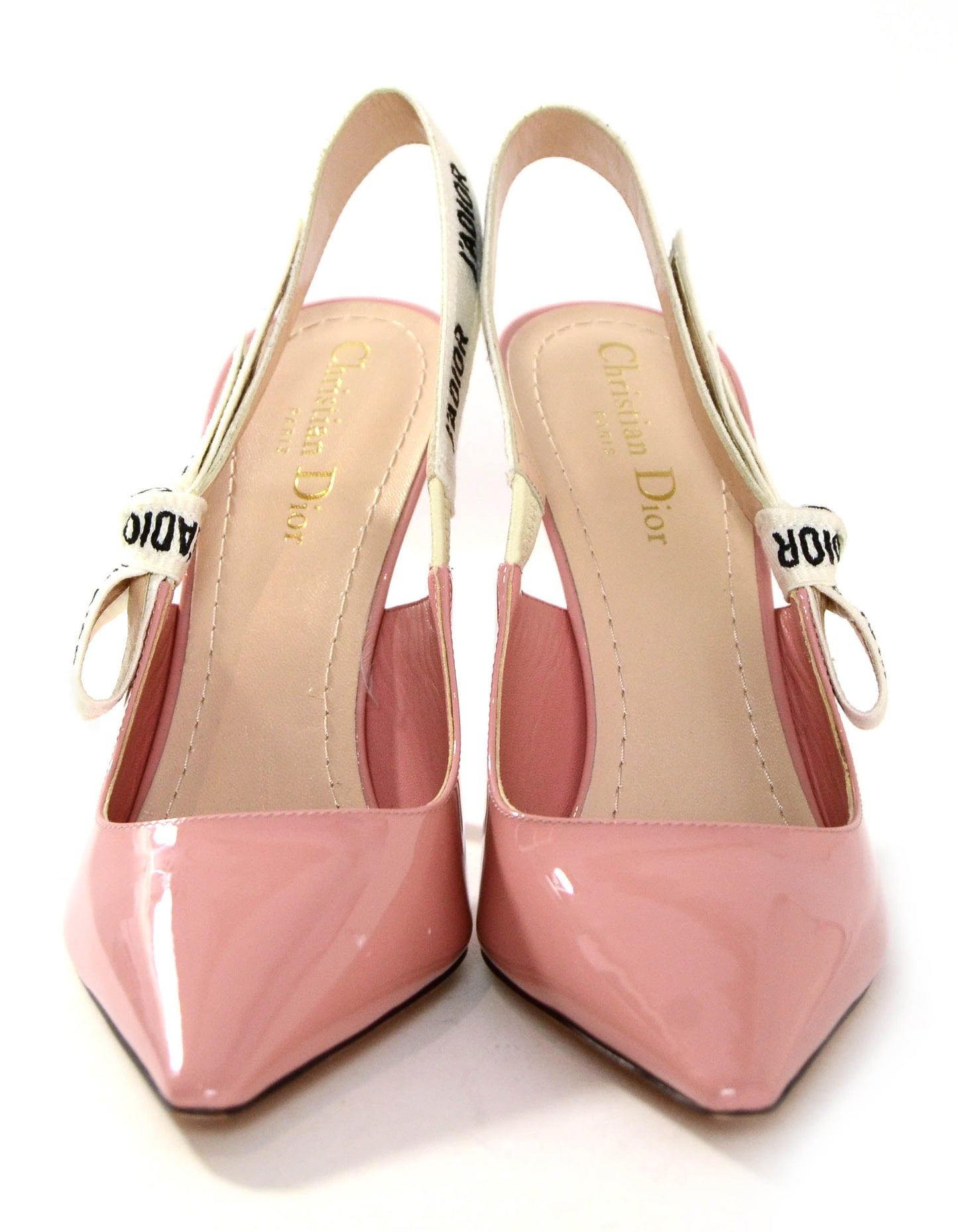 Christian Dior NEW Dusty Pink Patent J'ADIOR Slingback Pumps sz 39.5