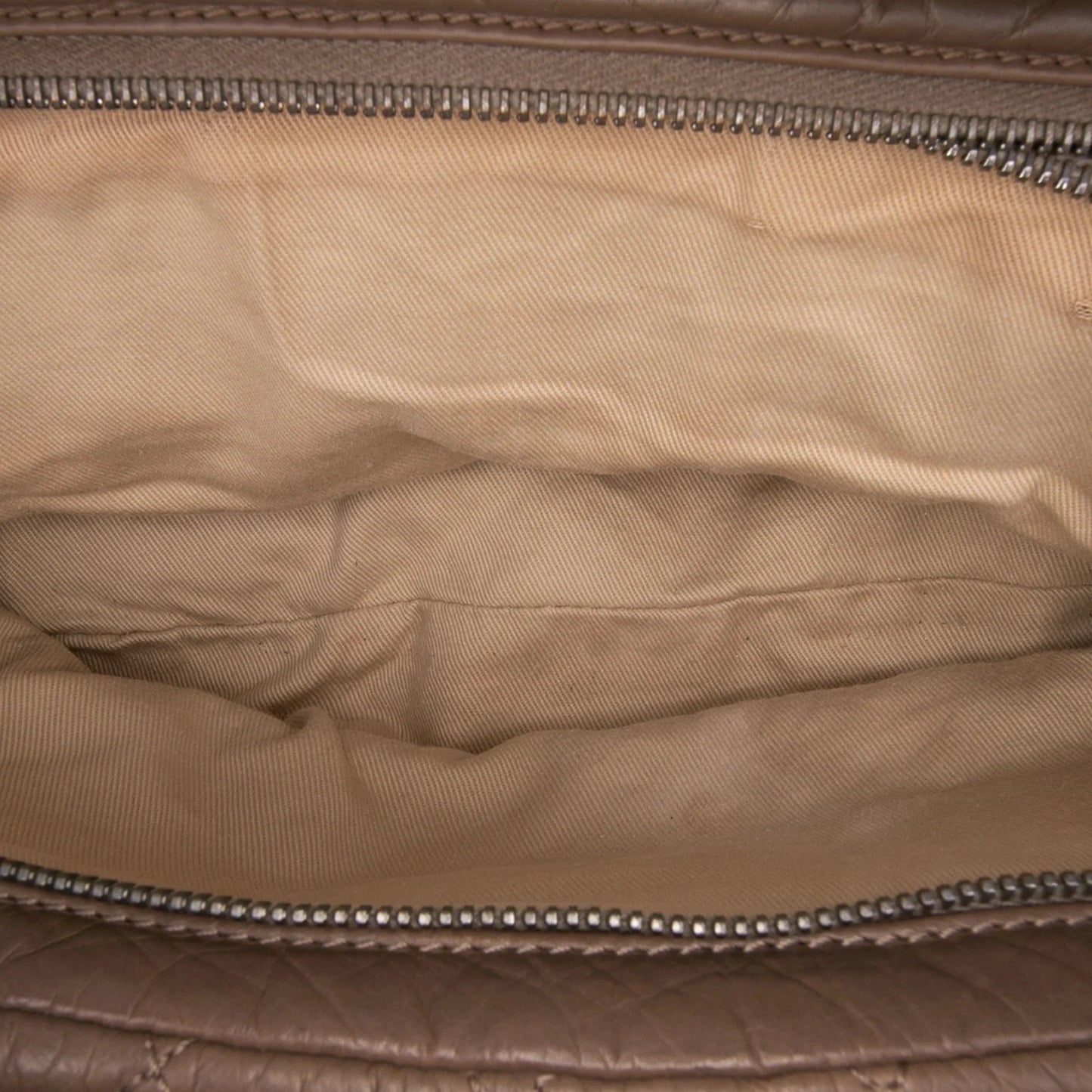 Brown Chanel Distressed Lambskin Lady Braid Bowler Bag