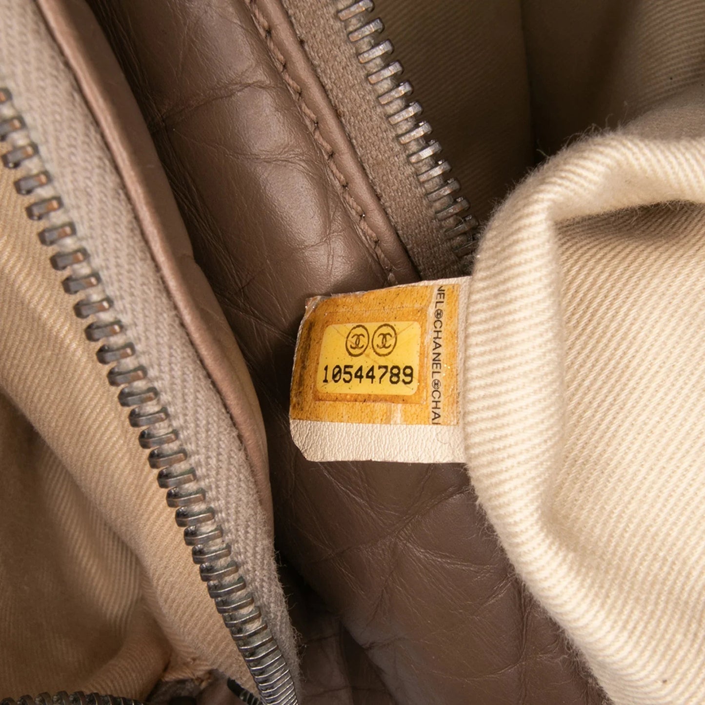 Brown Chanel Distressed Lambskin Lady Braid Bowler Bag