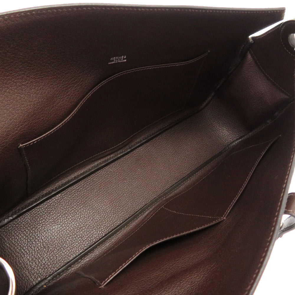 HERMES Shoulder Bag Towar Officier Brown rugby Women  d