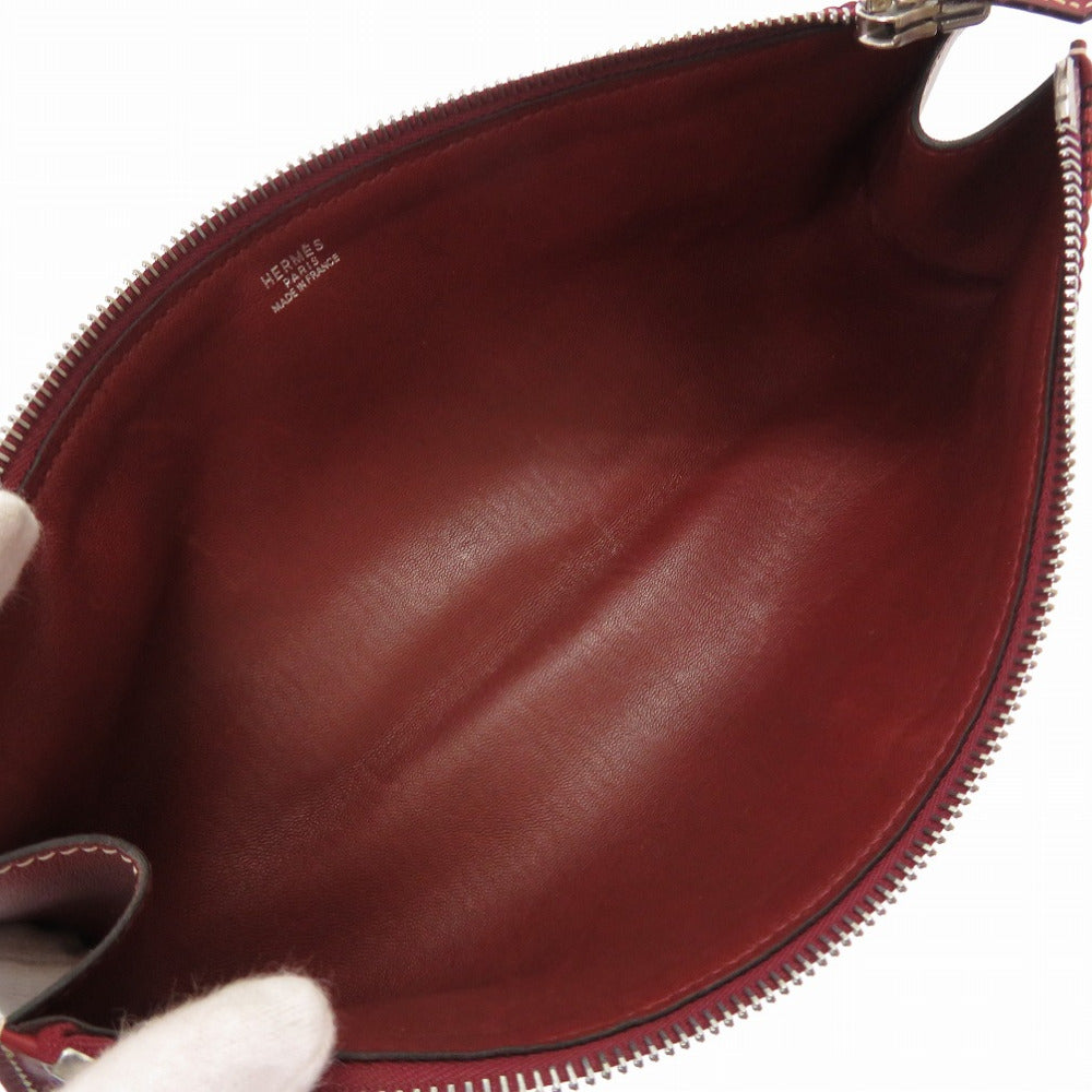 HERMES Shoulder Bag Buffle, Crinolan Rouge ash Yo bag Women  d