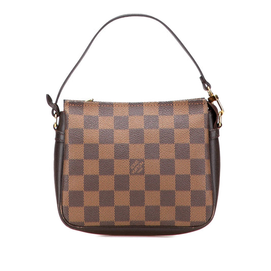 Brown Louis Vuitton Damier Ebene Trousse Pochette Handbag