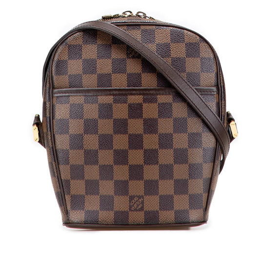 Brown Louis Vuitton Damier Ebene Ipanema PM Crossbody Bag