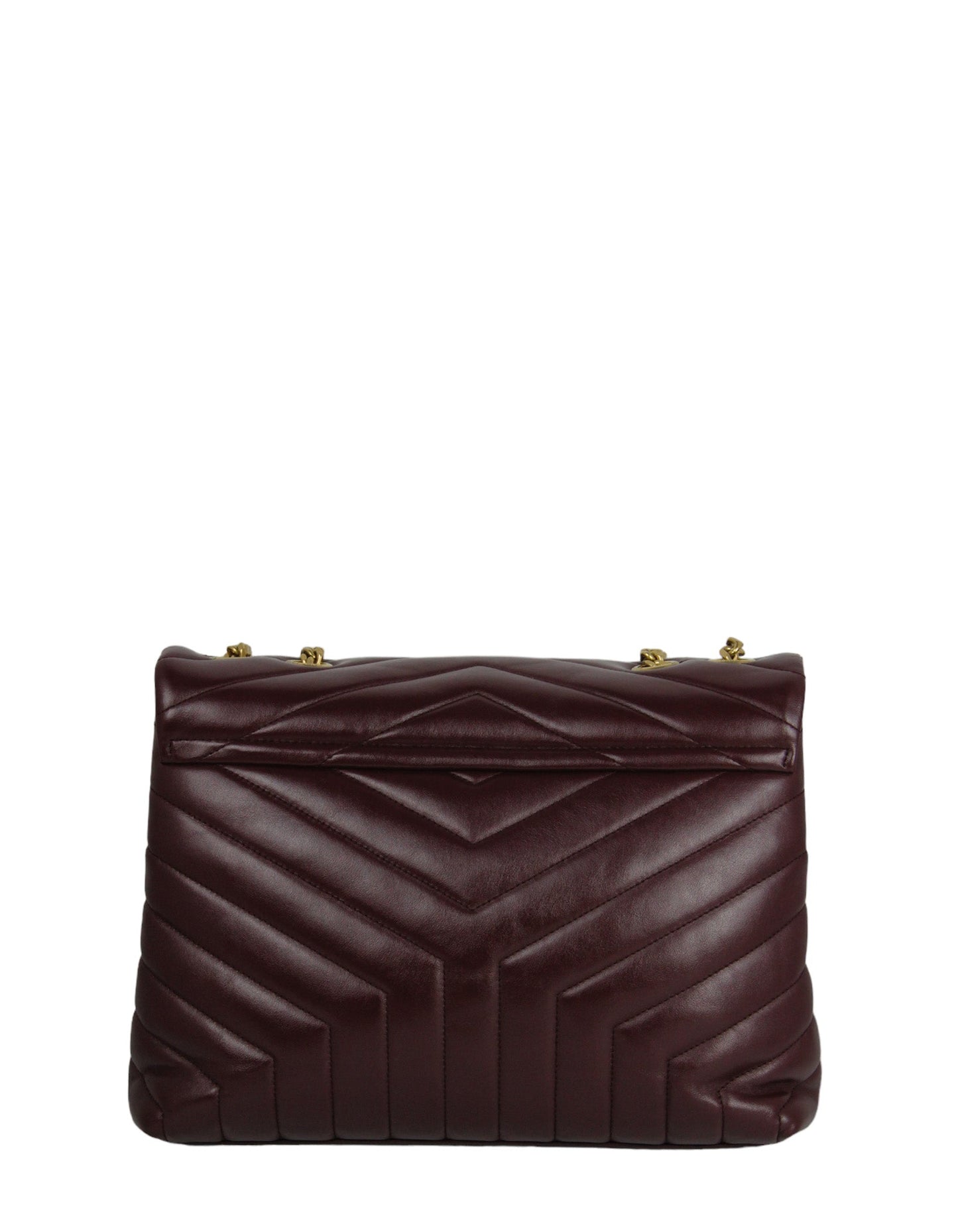 Saint Laurent Rouge Legion Calfskin Y Small Loulou Chain Shoulder Bag