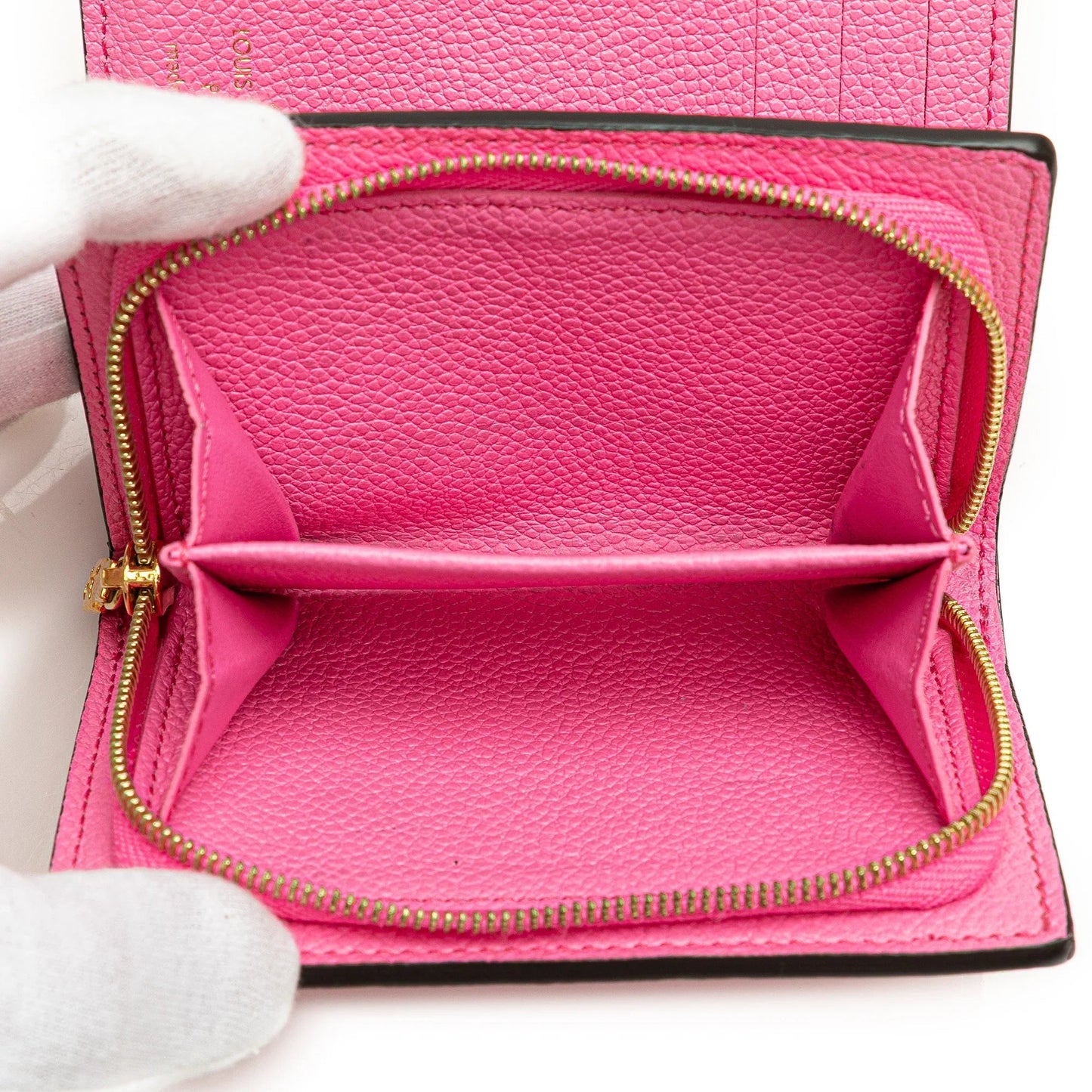 Pink Louis Vuitton Monogram Empreinte Clea Small Wallet