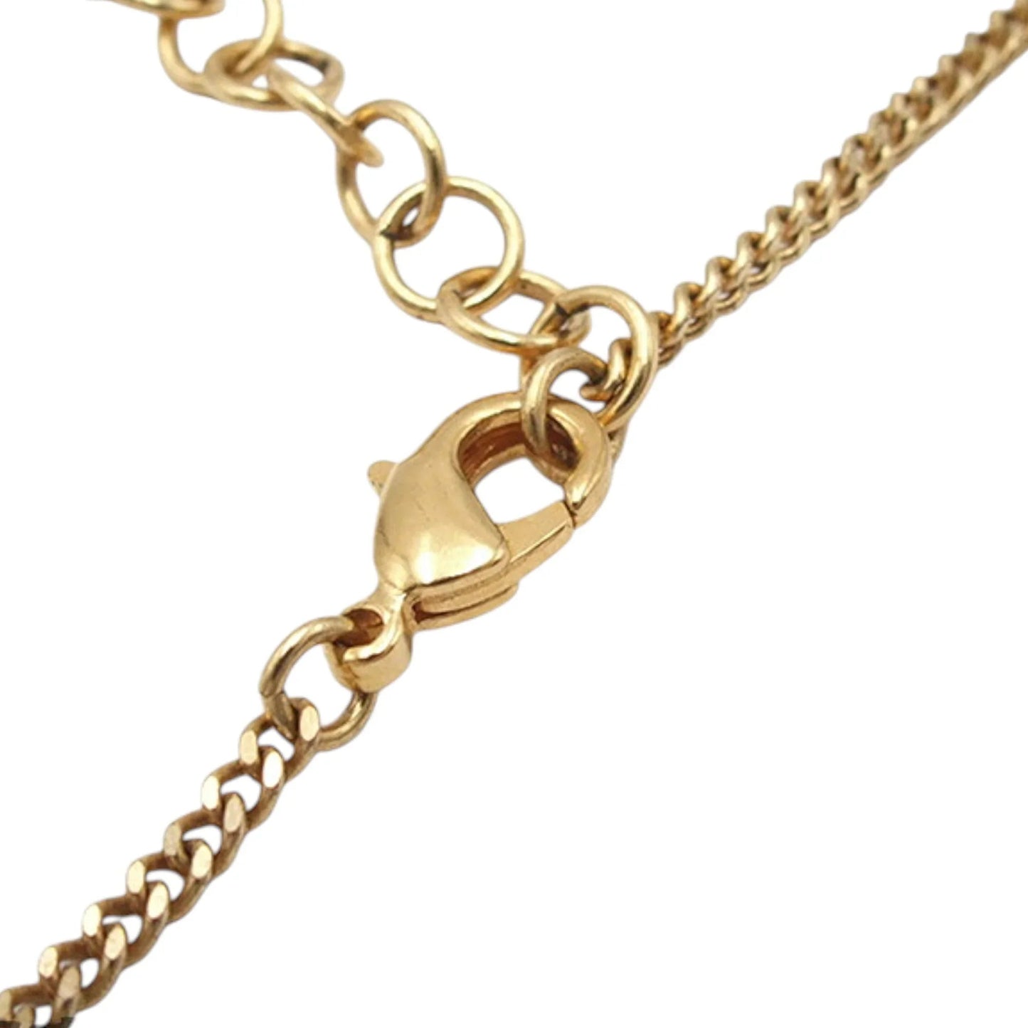 Gold Chanel Gold Plated Crystal and Faux Pearl CC Perfume Bottle Pendant Necklace