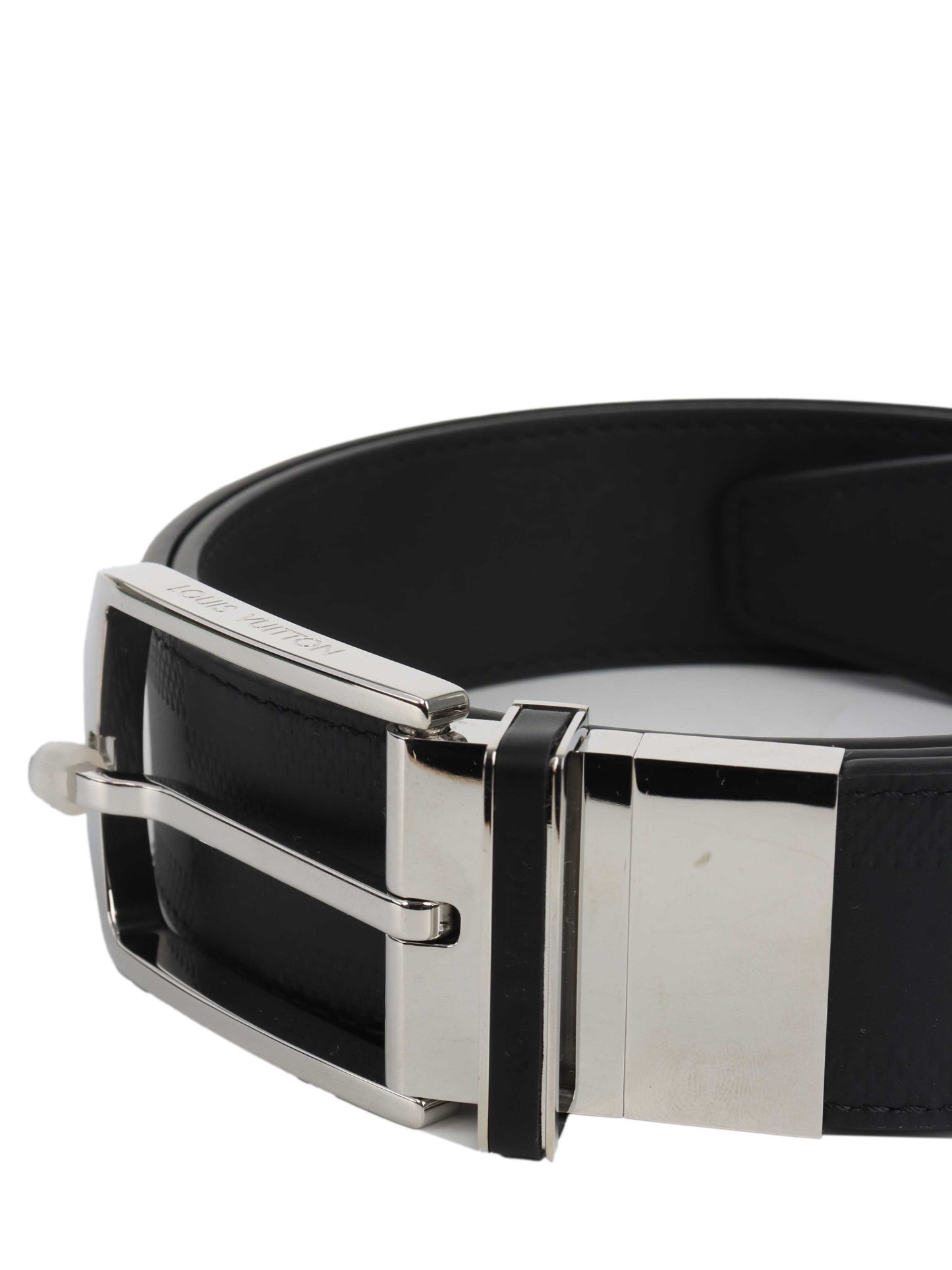 Louis Vuitton Black Leather Damier Infini Ceinture Boston Belt 95/38.