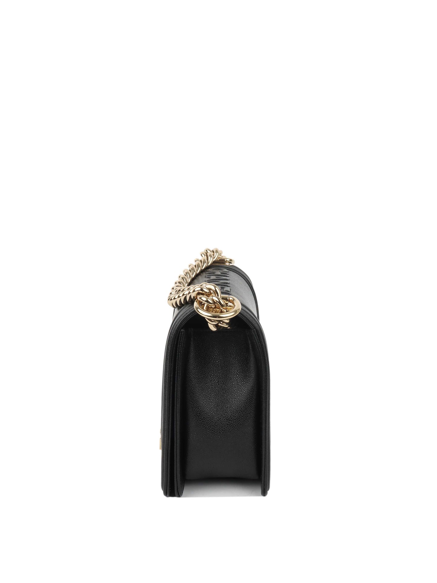 Chanel Black Mini Boy Bag in Calfskin LGHW.